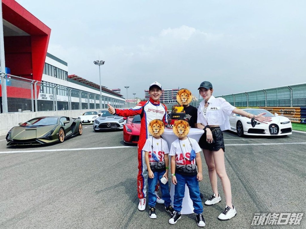 林志穎與老婆育有三子。